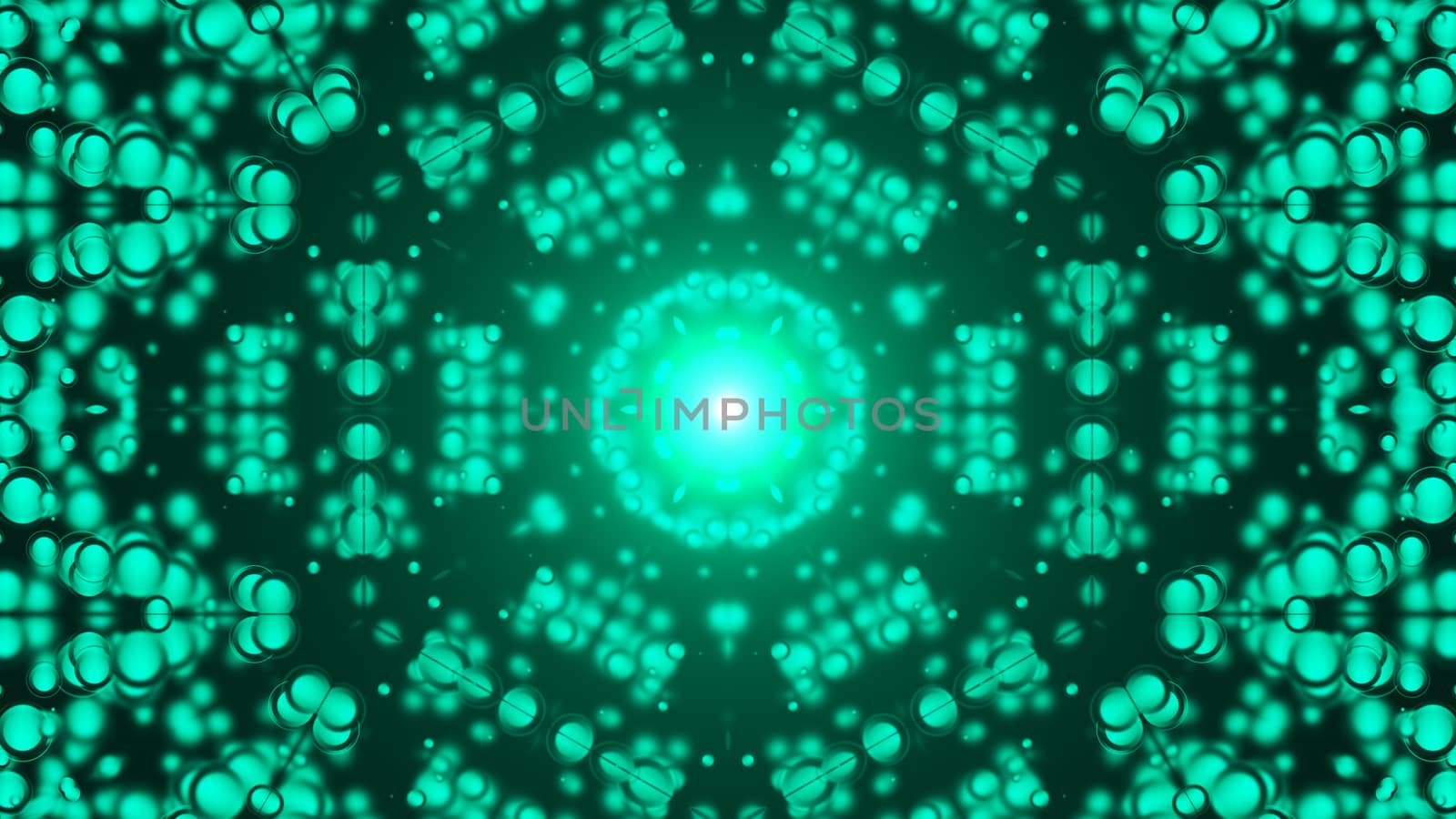 Kaleidoscope abstract background. 3d rendering by nolimit046