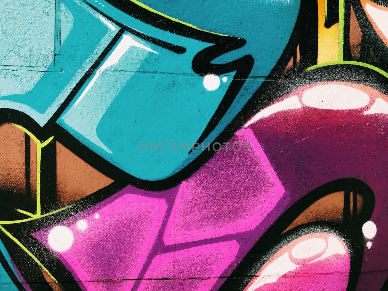 Graffiti wall background. Urban street art design