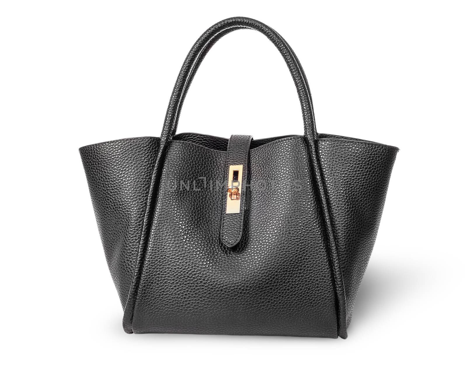 Black elegant leather ladies handbag by Cipariss