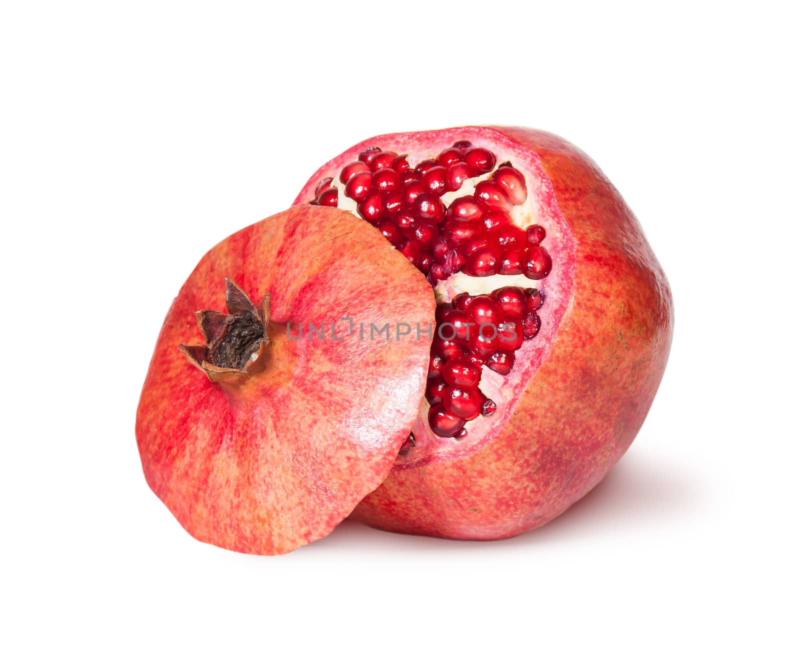 Delicious Exotic Pomegranate Fruit With Lid Near by Cipariss