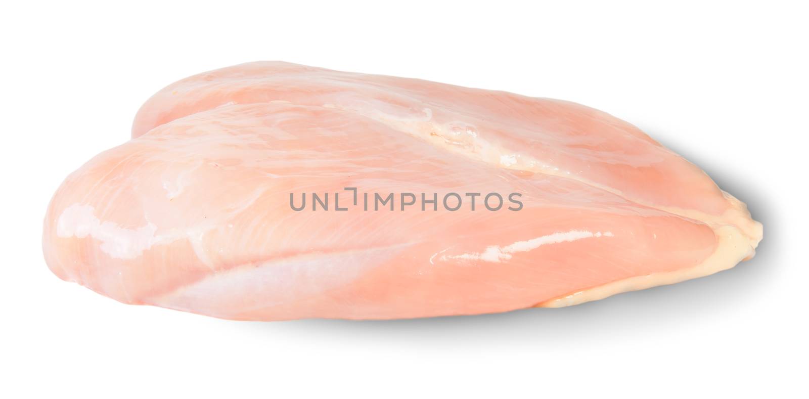 Raw Chicken Breast Isolated On White Background