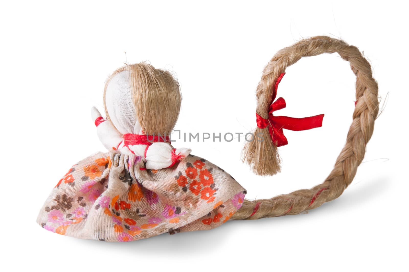 Russian traditional rag doll with tress by Cipariss