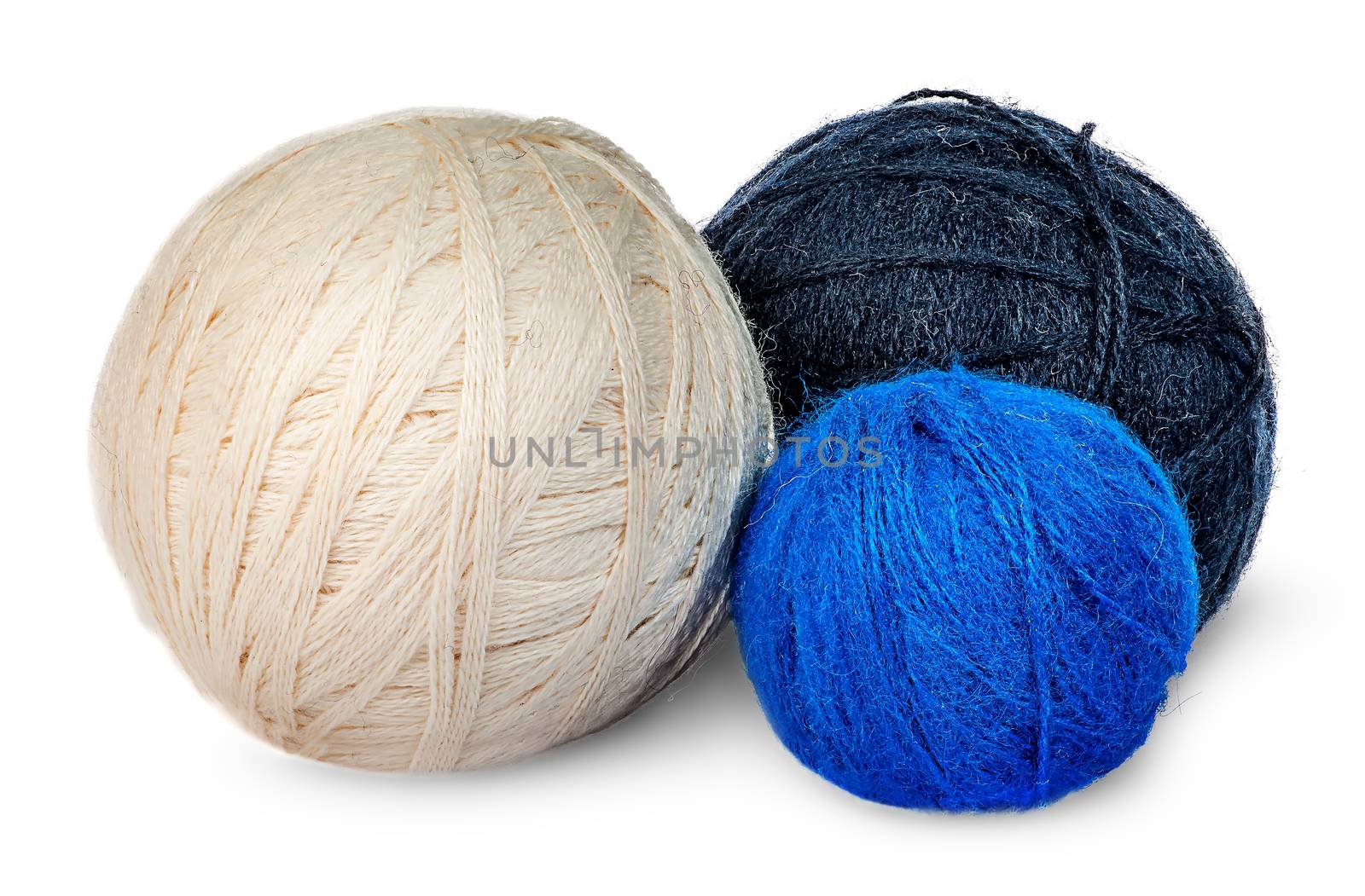 Several coils wool yarn in different colors by Cipariss