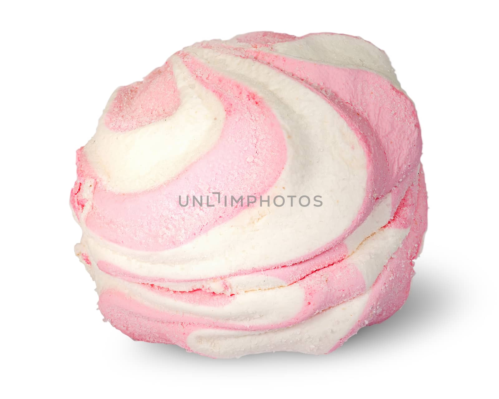Single white and pink marshmallow by Cipariss