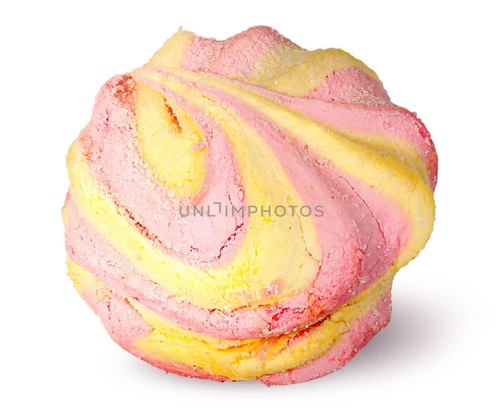 Single yellow and pink marshmallow by Cipariss