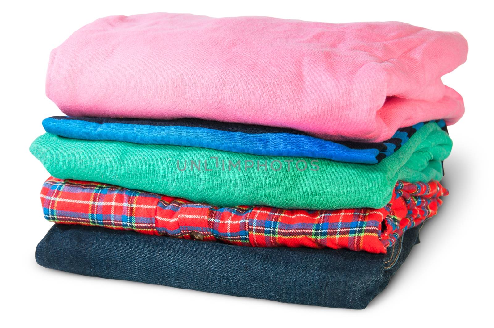 Stack Of Five Types Of Clothes Rotated by Cipariss