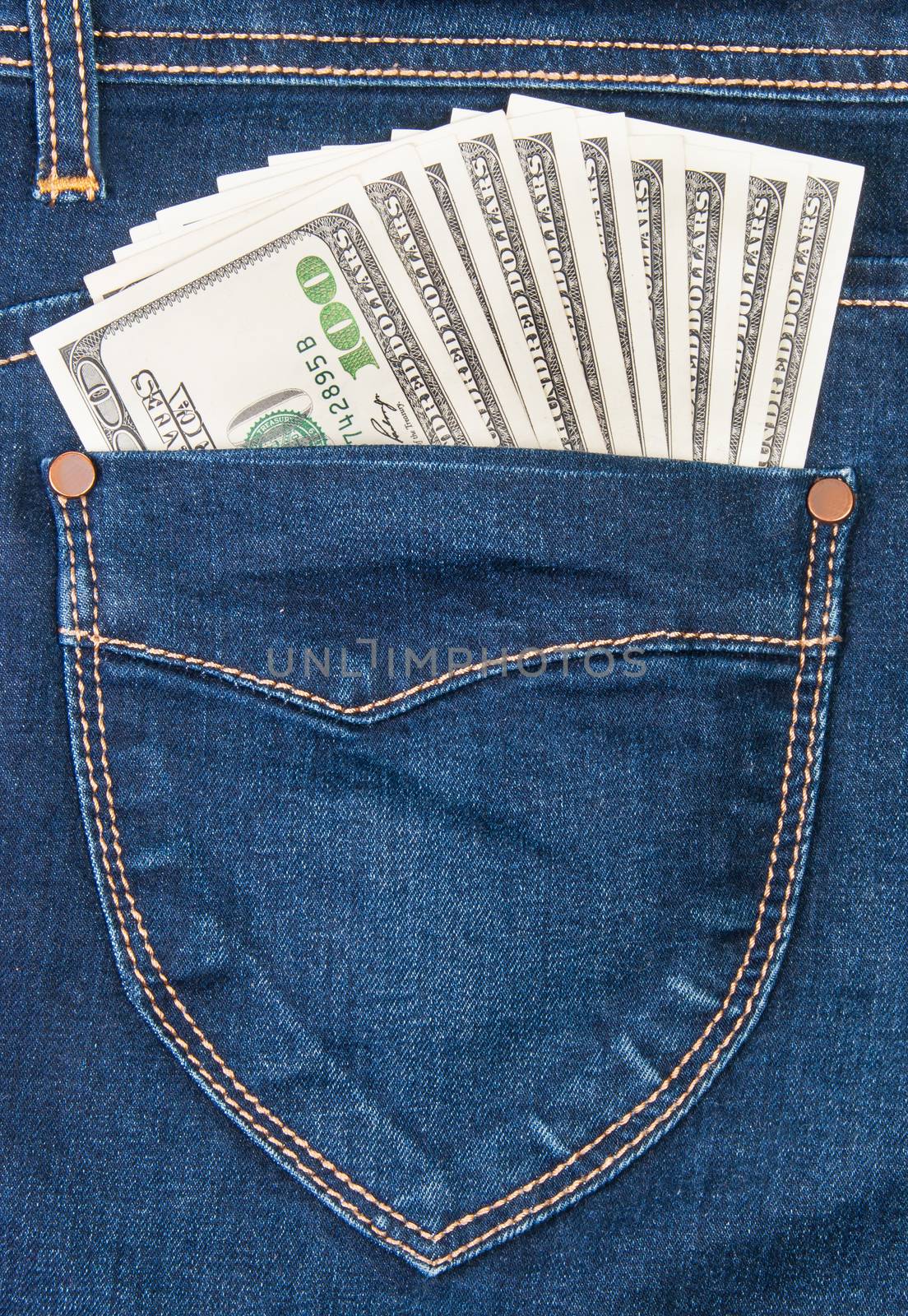 Some Dollars In A Pocket Of Jeans by Cipariss