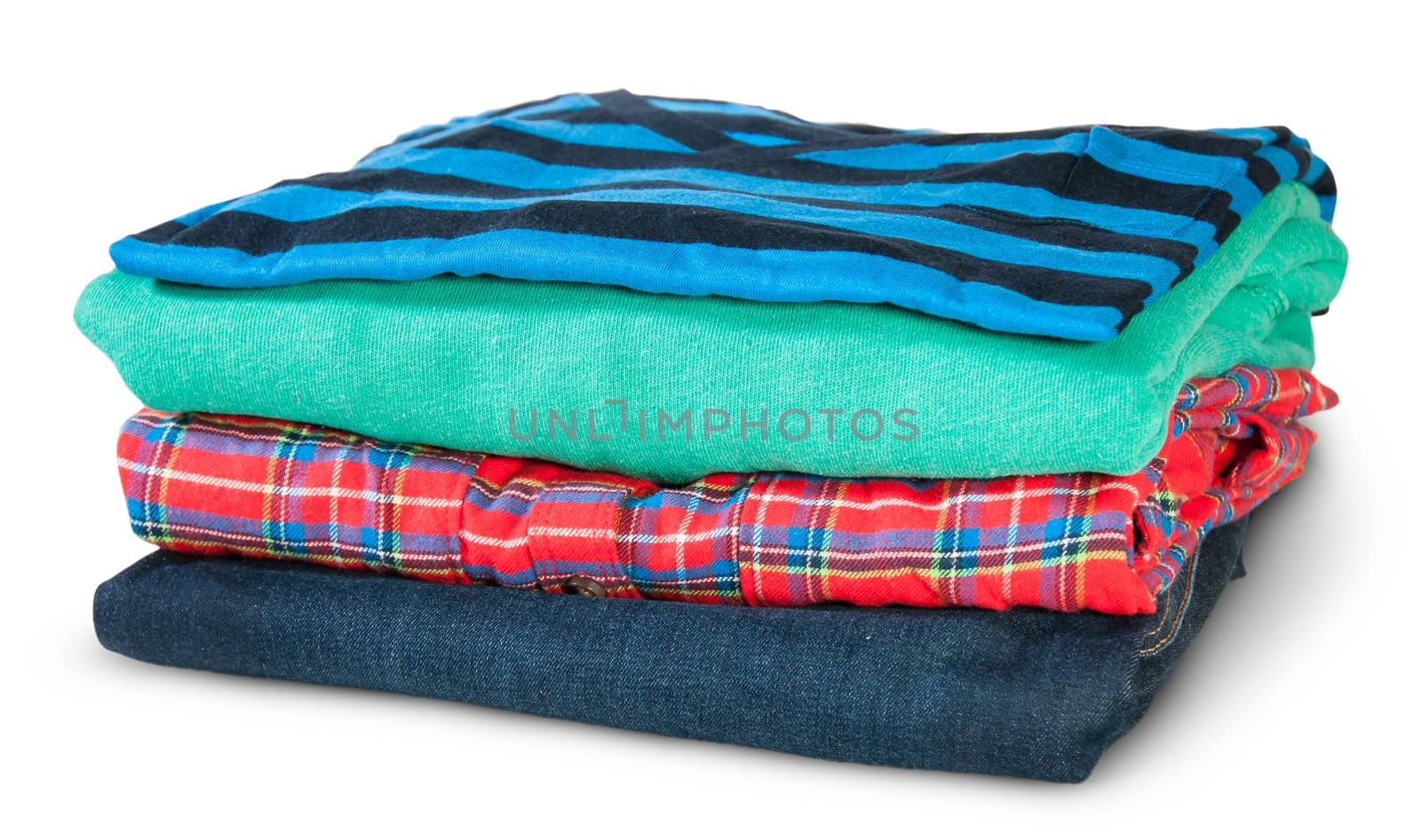 Stack Of Four Types Of Clothes Rotated by Cipariss