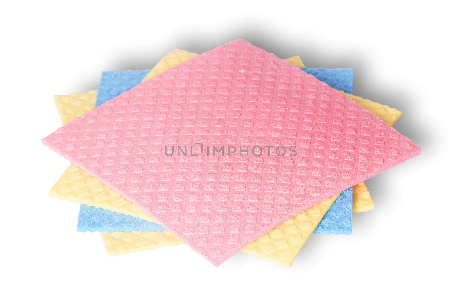 Sponges for dishwashing in a chaotic order by Cipariss