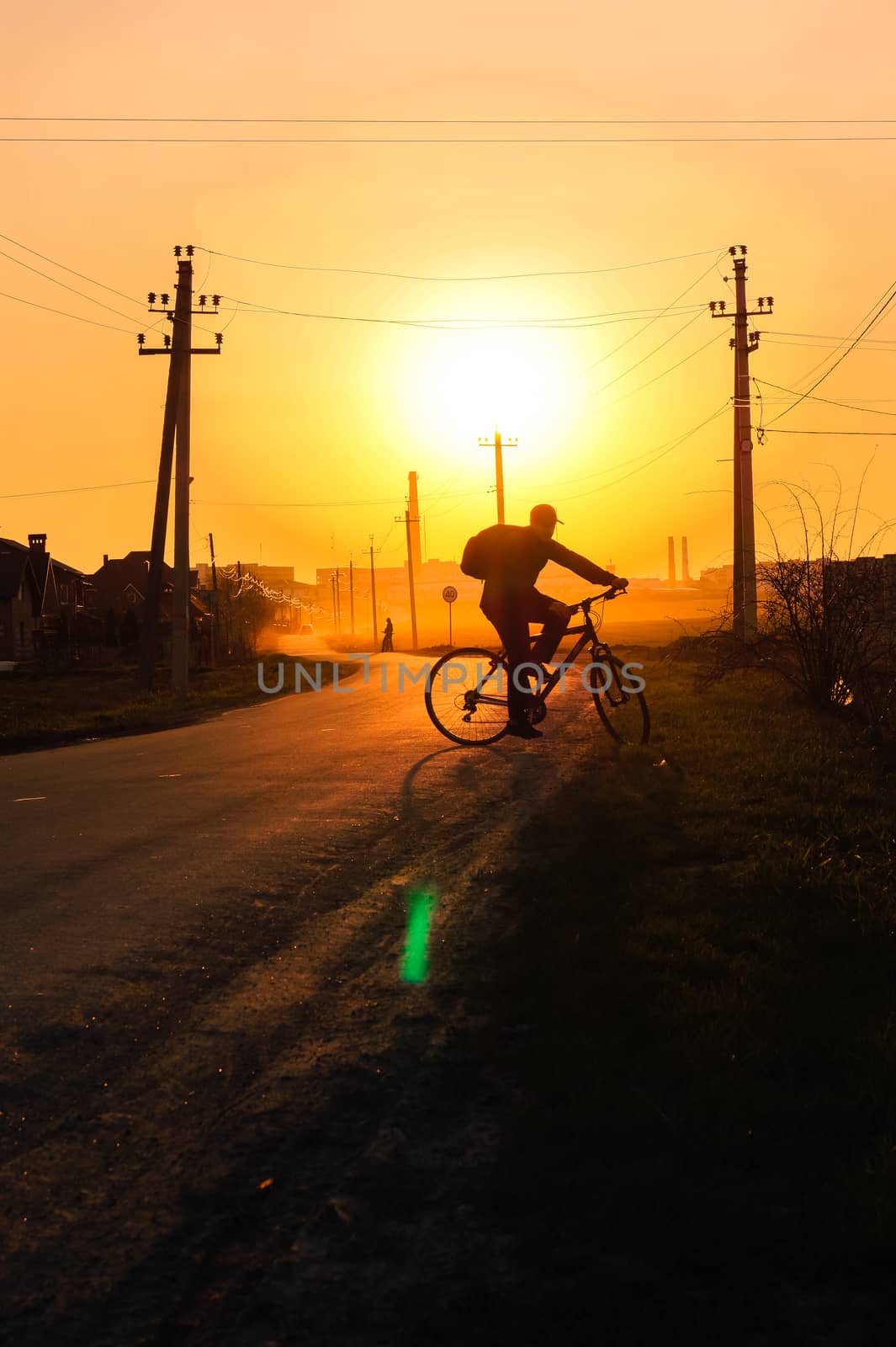 people on bike goes on the road by Oleczka11