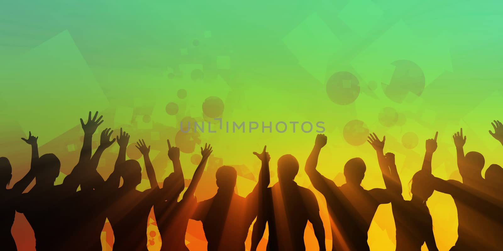 Disco Techno Party Background by kentoh