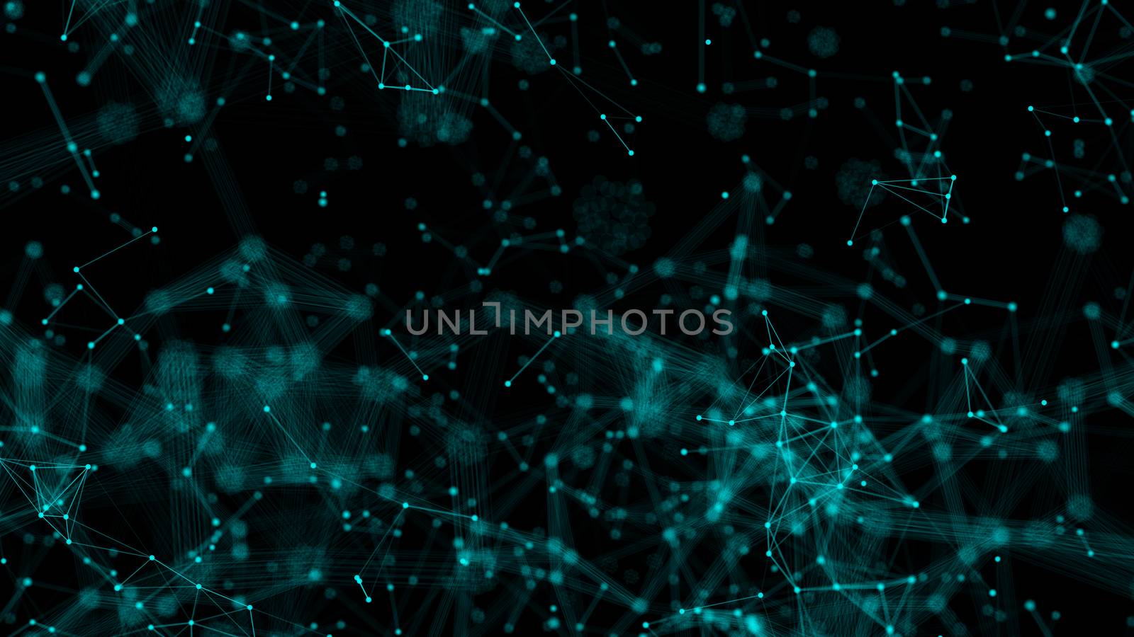 Abstract background with connecting dots by nolimit046