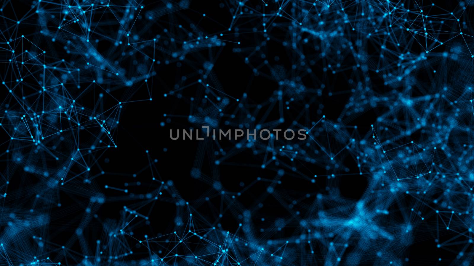 Abstract background with connecting dots by nolimit046