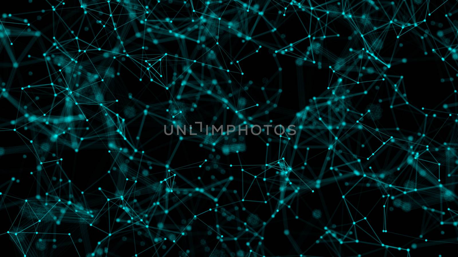 Abstract background with connecting dots by nolimit046