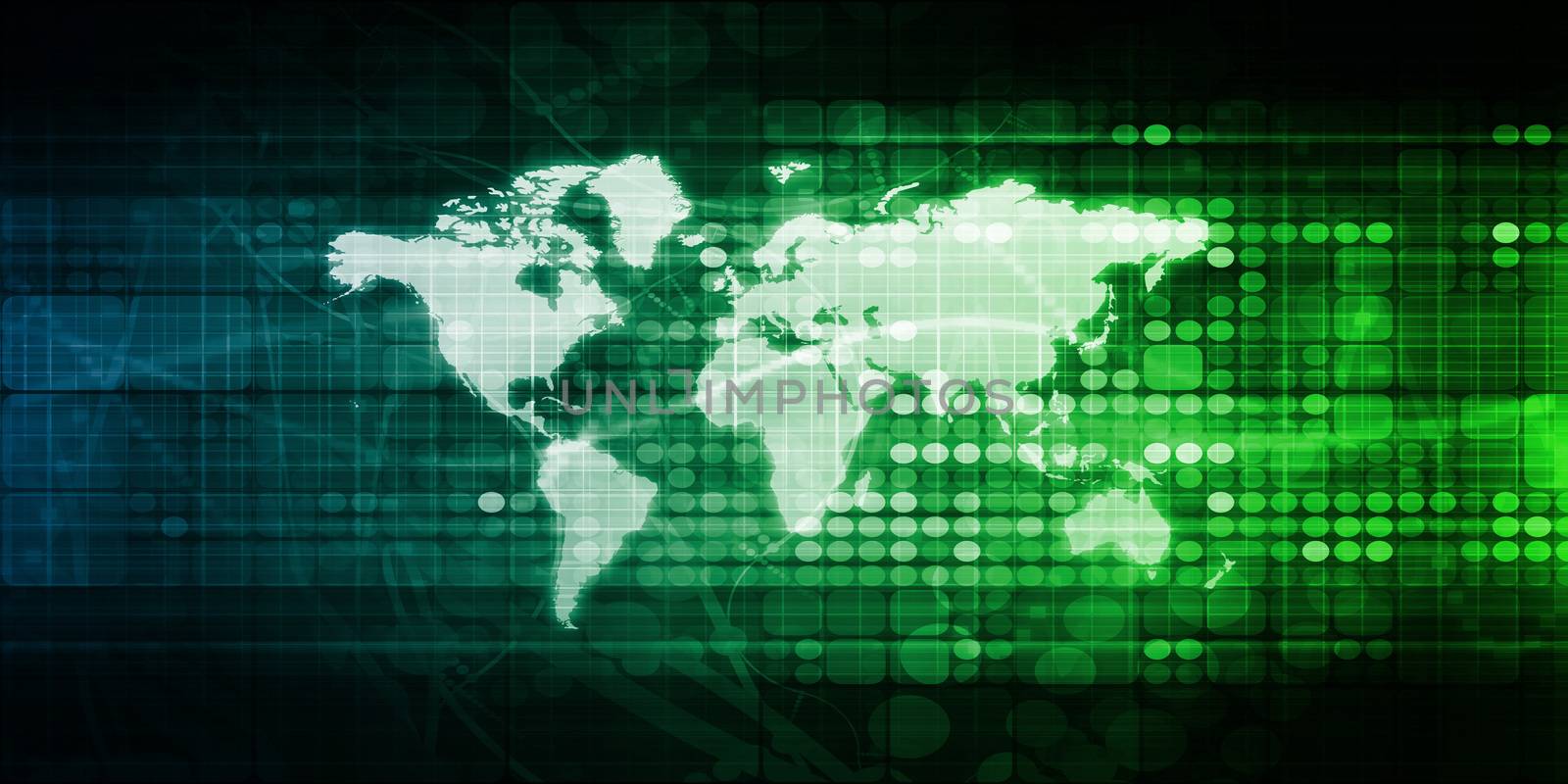 International Company Corporate Travel Backround on Map