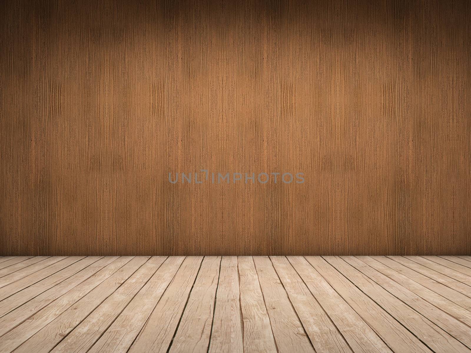 Wood wall and wood floor by dynamicfoto