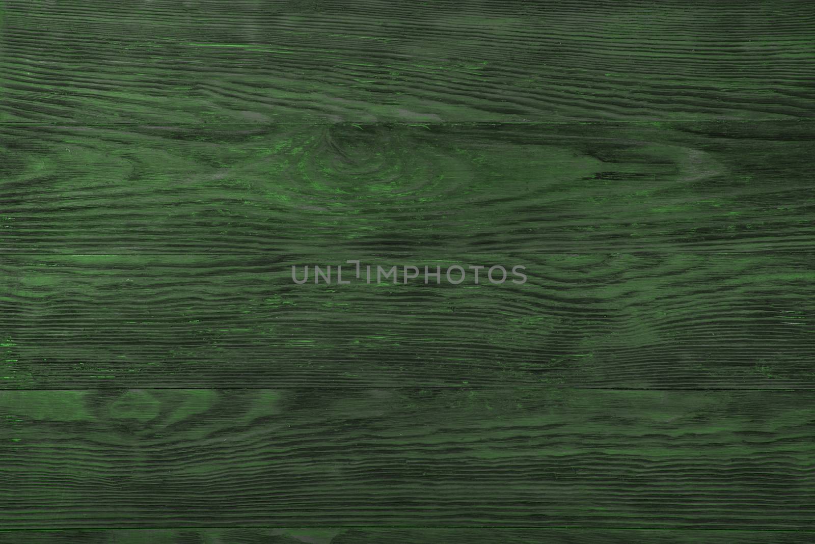 Colorful dark green empty pine wooden background