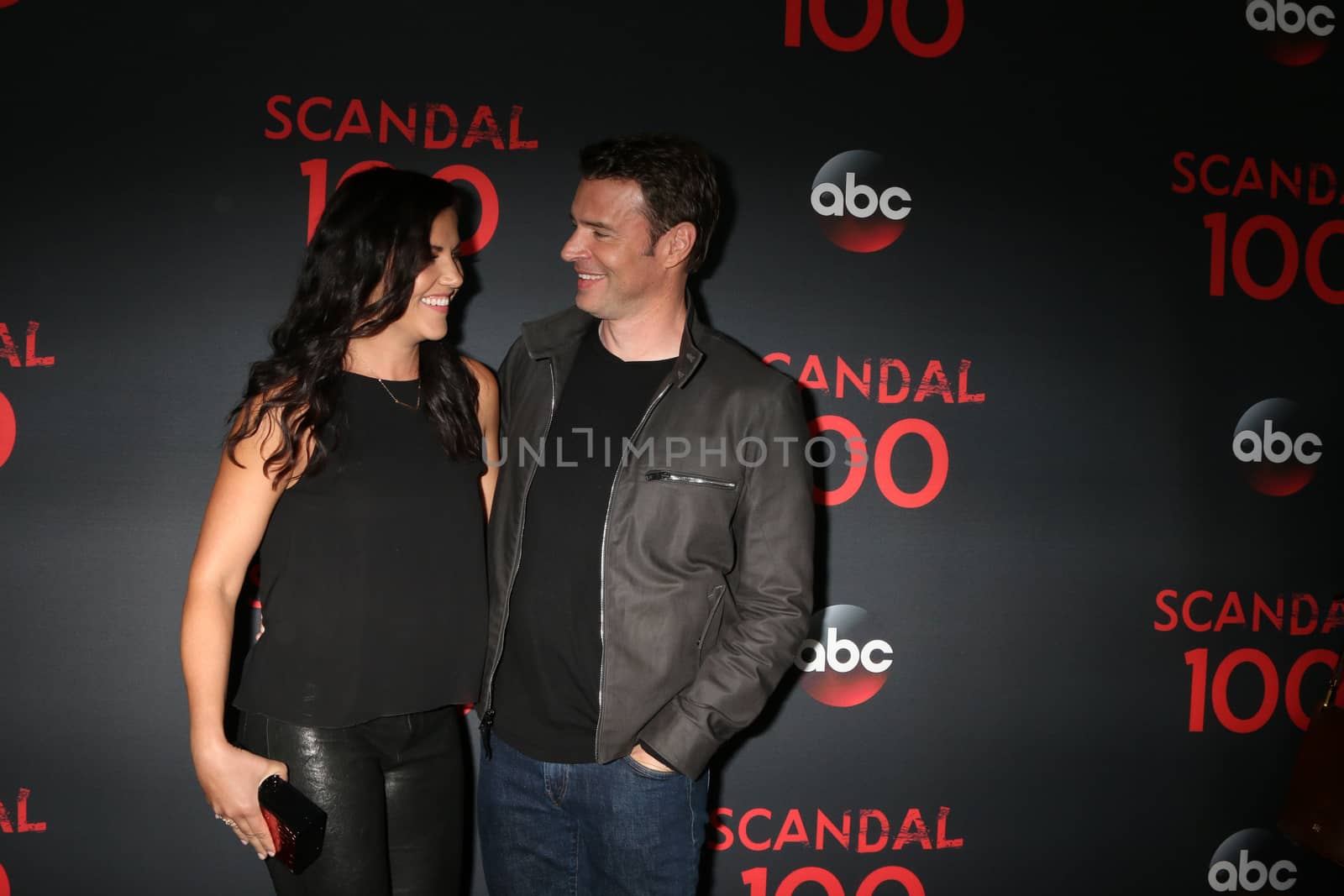 Marika Dominczyk, Scott Foley
at the "Scandal" 100th Show Party, Fig & Olive Restaurant, West Hollywood, CA 04-08-17