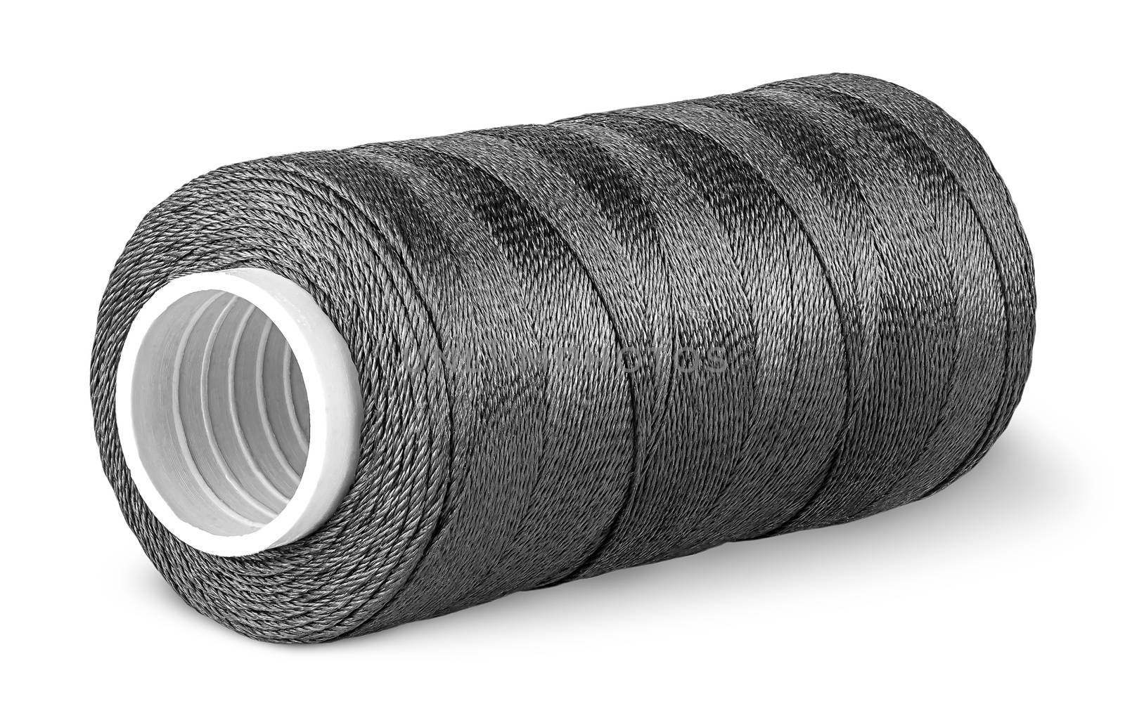 Black thread on the coil horizontally by Cipariss