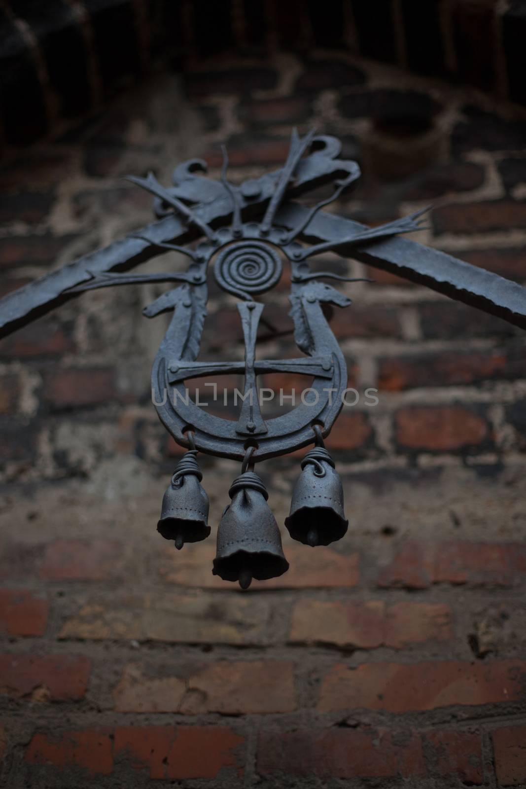 Old black wrought iron bells by Vanzyst