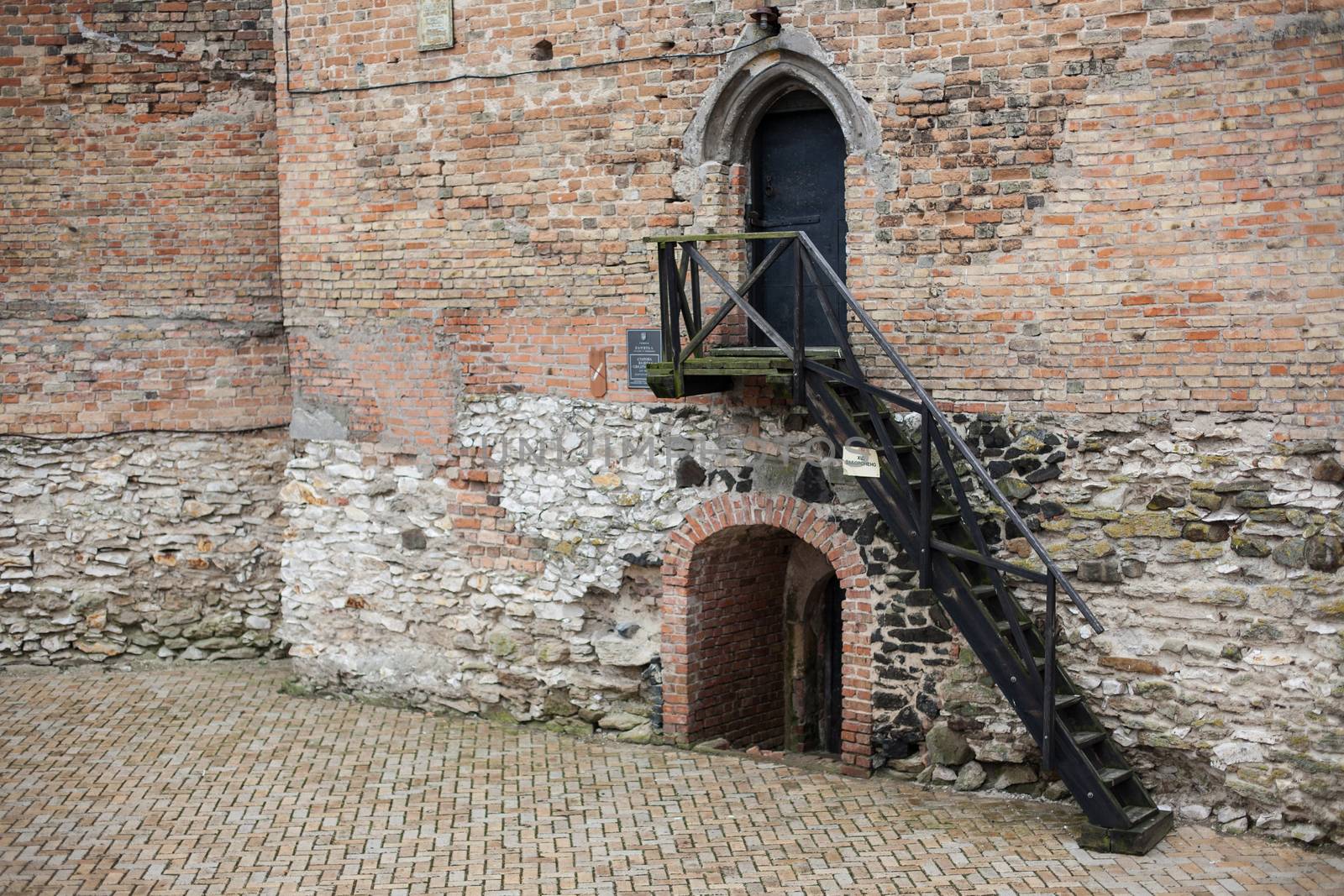 Area of old Lubart castle in Lutsk Ukraine by Vanzyst