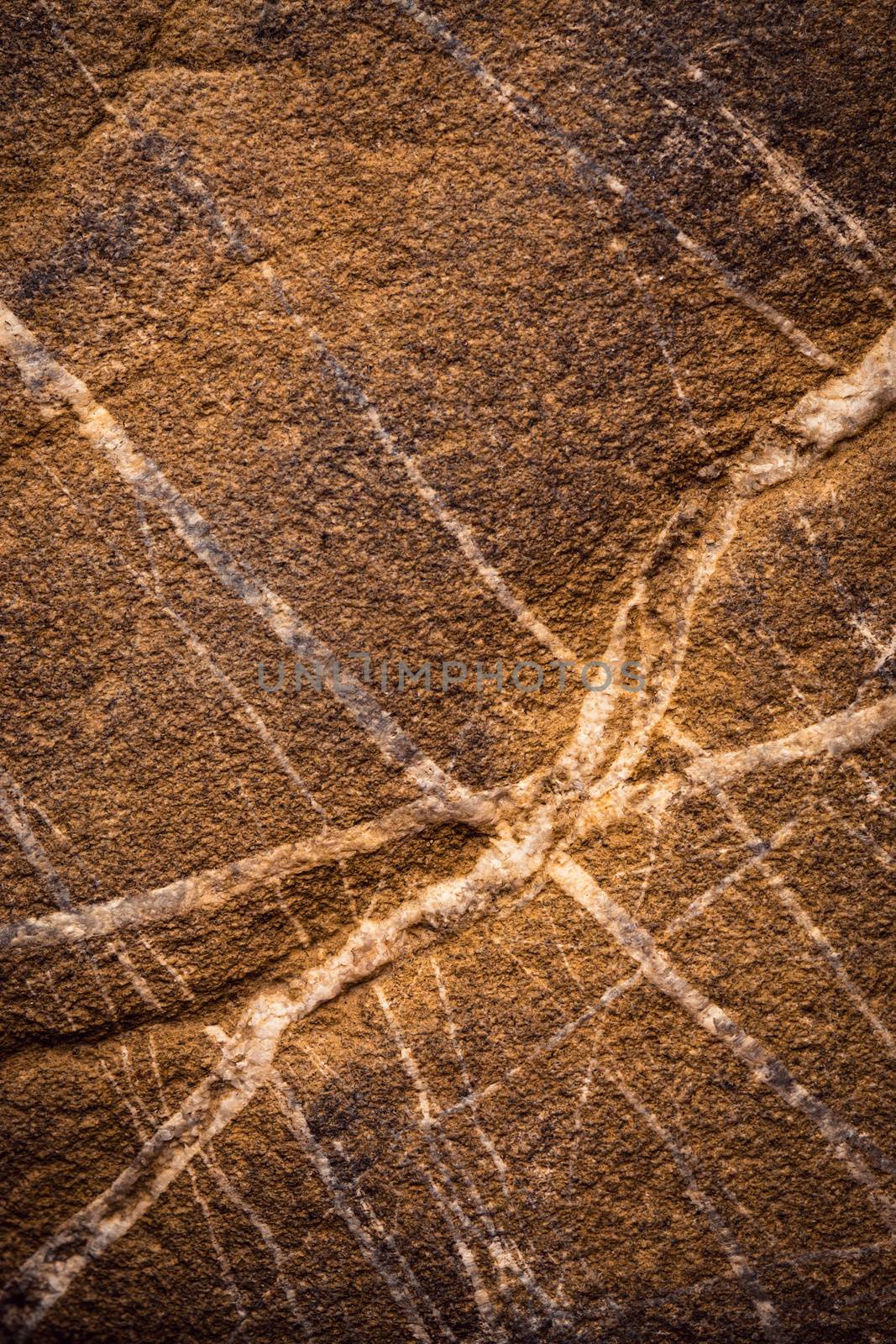 detail sandstone with quartz veins by Ahojdoma