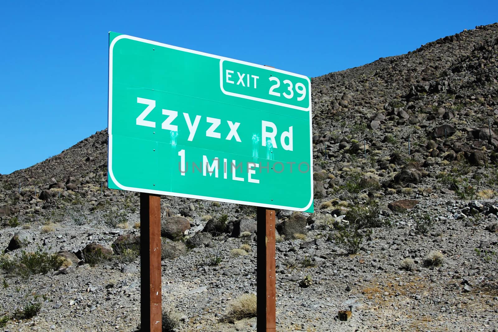 Zzyzx is the last word in the dictionary and is a road in the california desert.