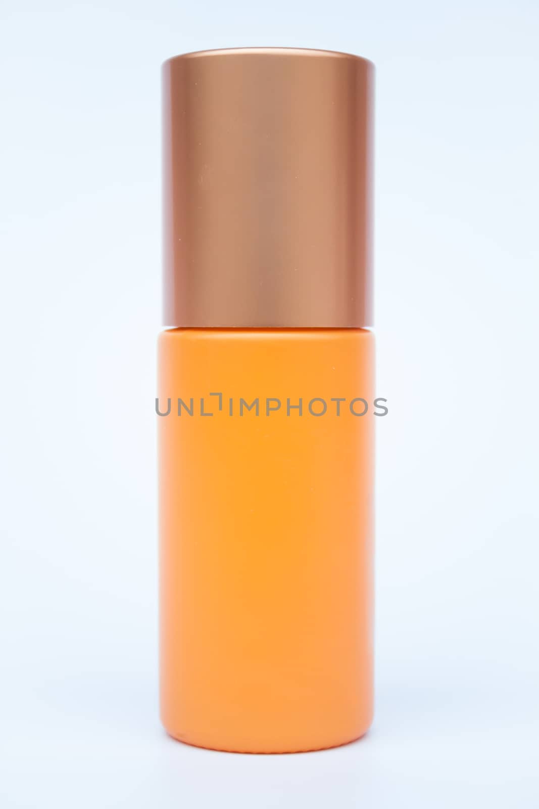 Cosmetic bottle isolated on white background, stock photo