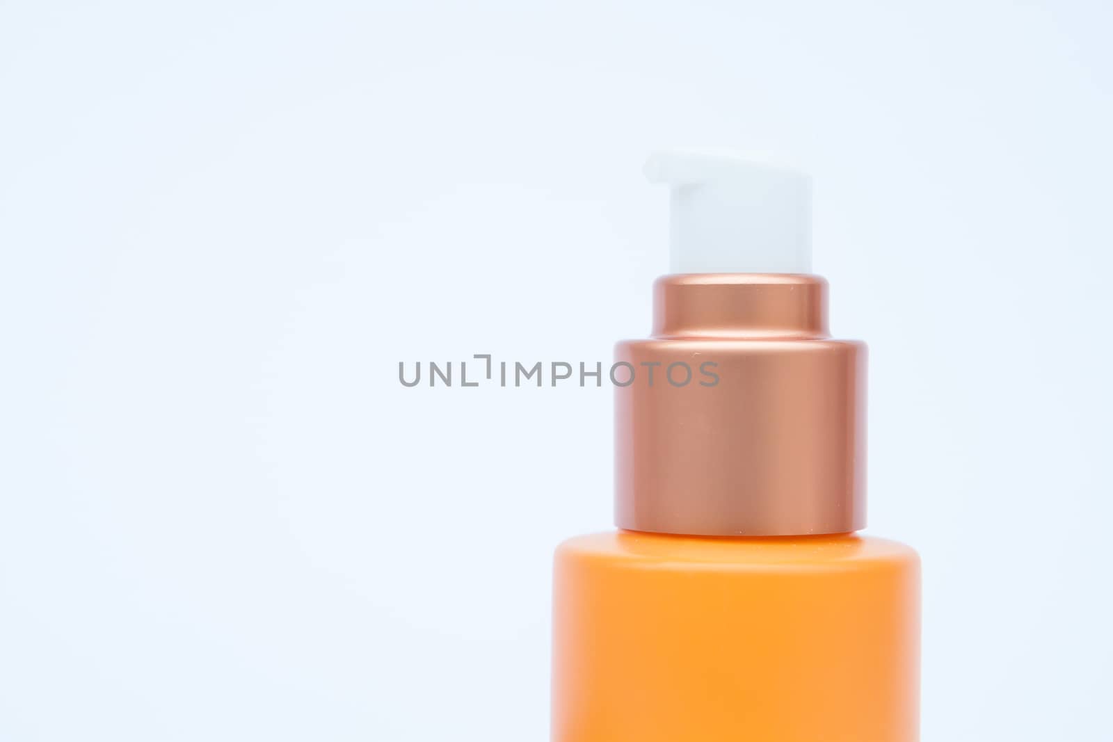 Cosmetic bottle isolated on white background, stock photo