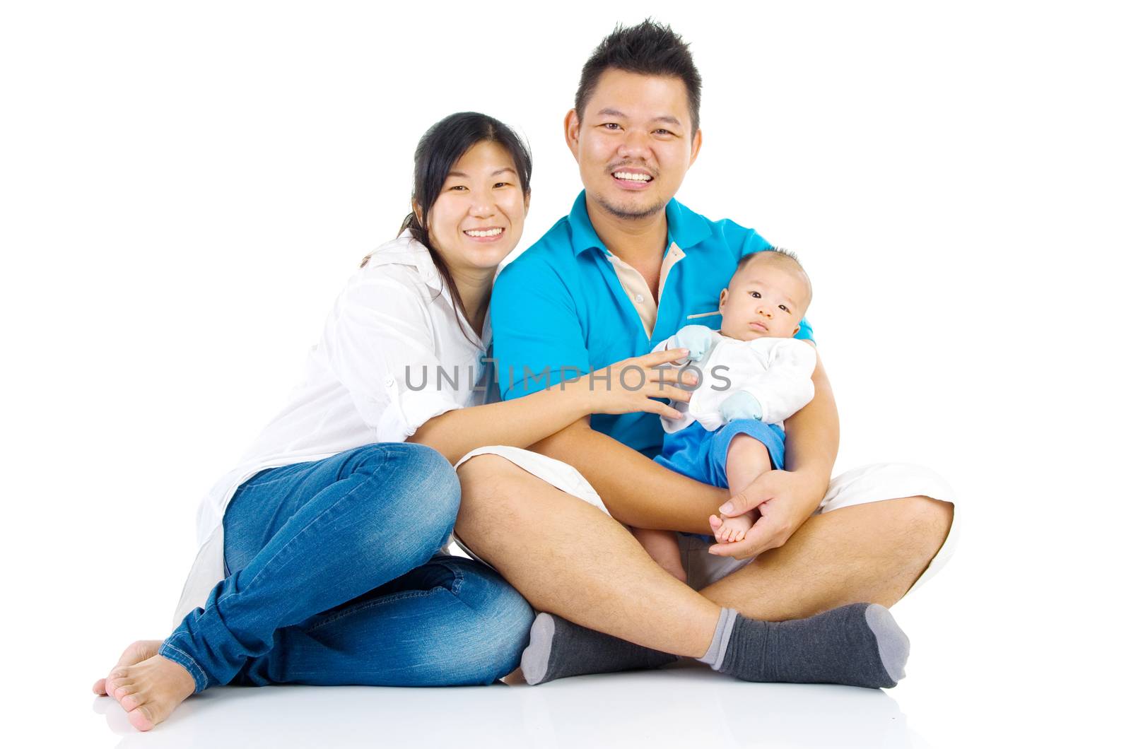 Portrait of asian family