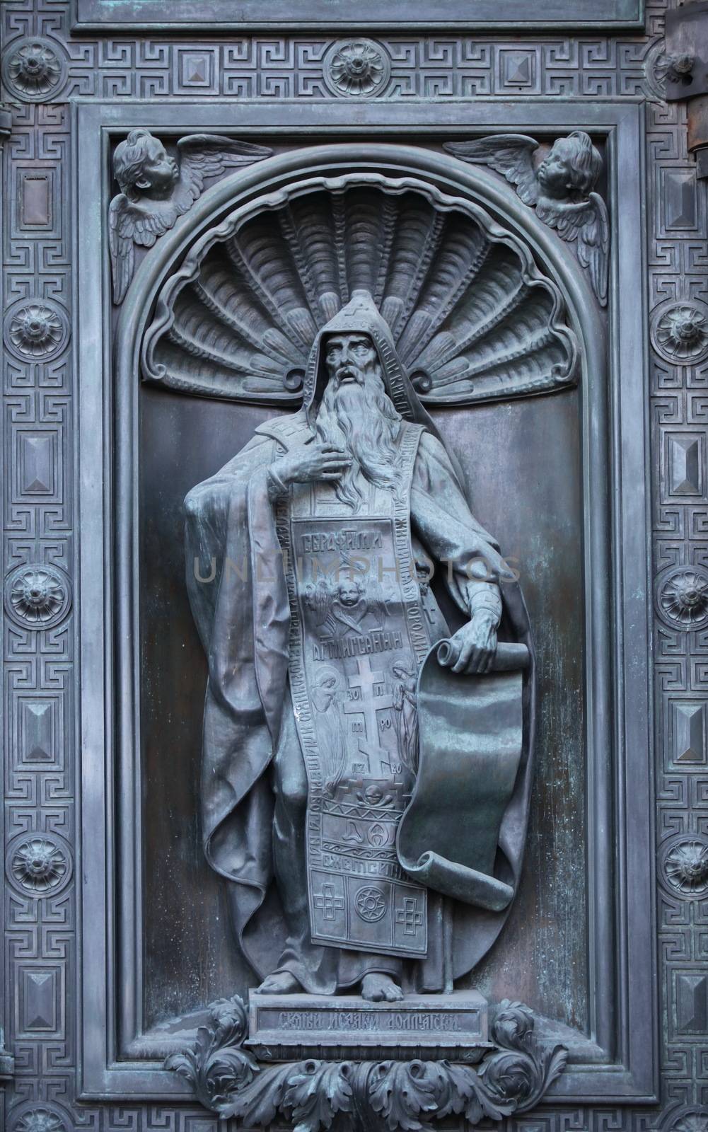 St. Isaac  Dalmatian bronze sculpture in Isaac cathedral, Saint Petersburg, Russia