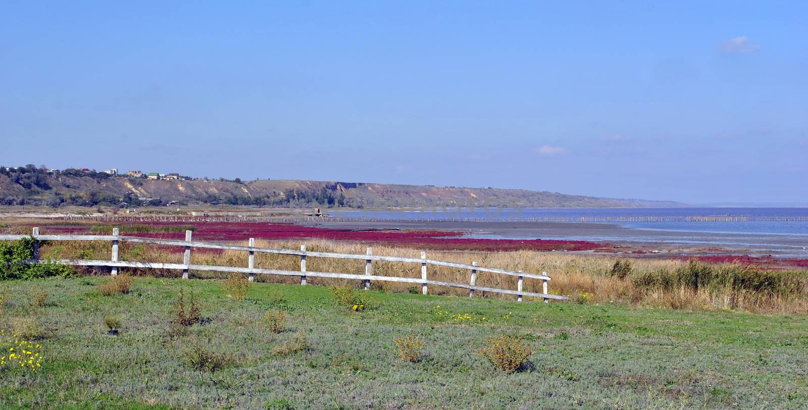 Kuyalnik estuary near Odessa in Ukraine