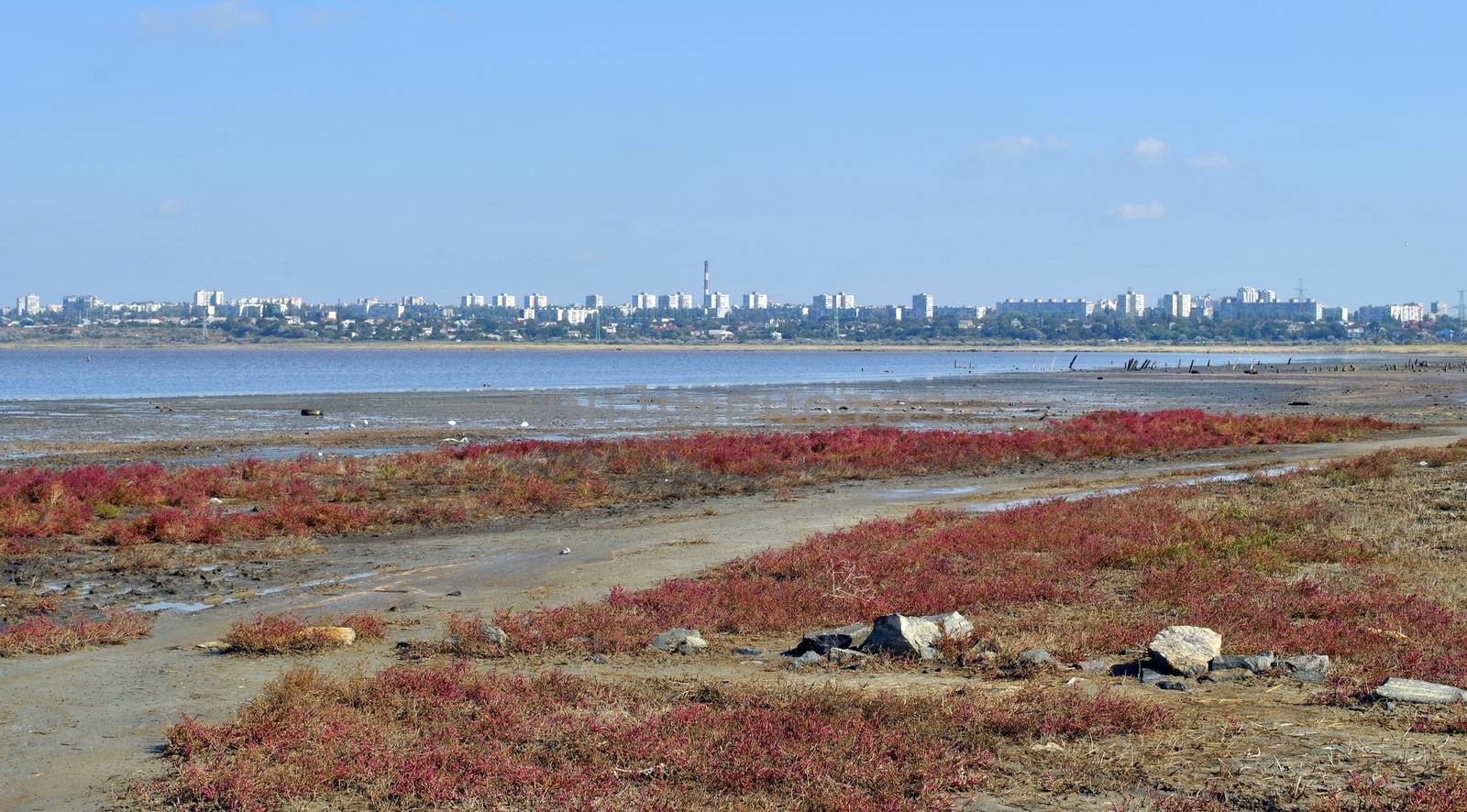 Kuyalnik estuary near Odessa in Ukraine