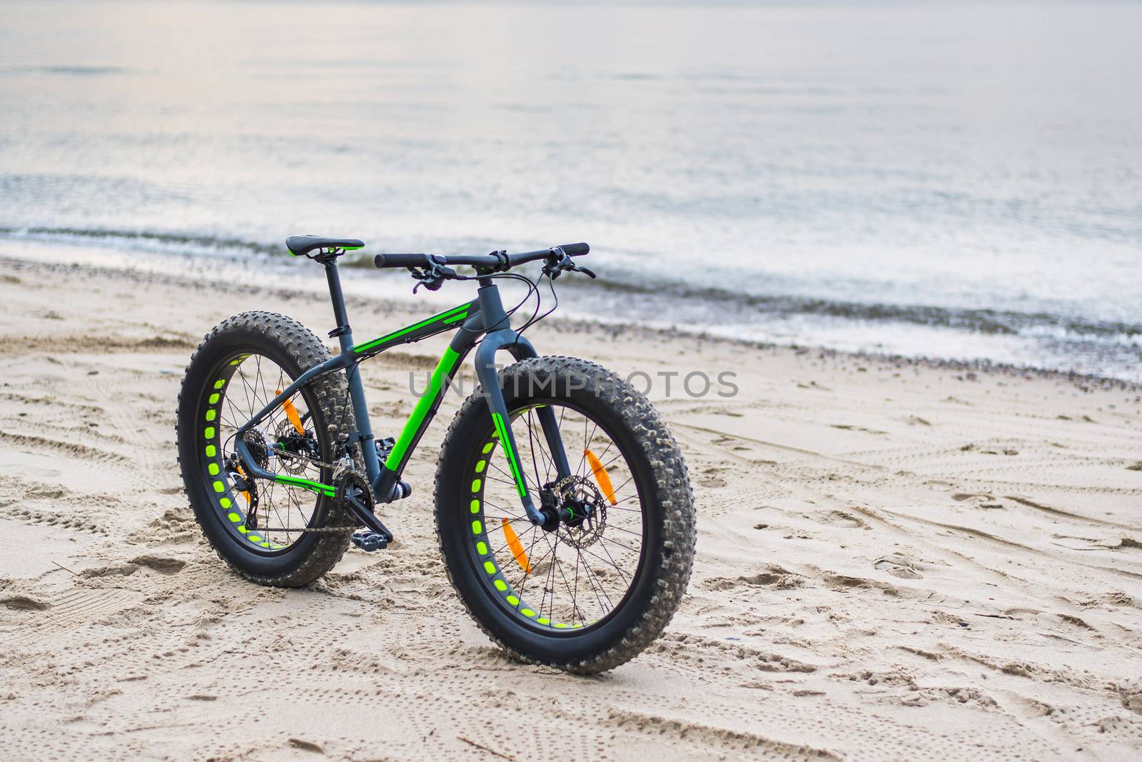 Fat bike on beach by furzyk73