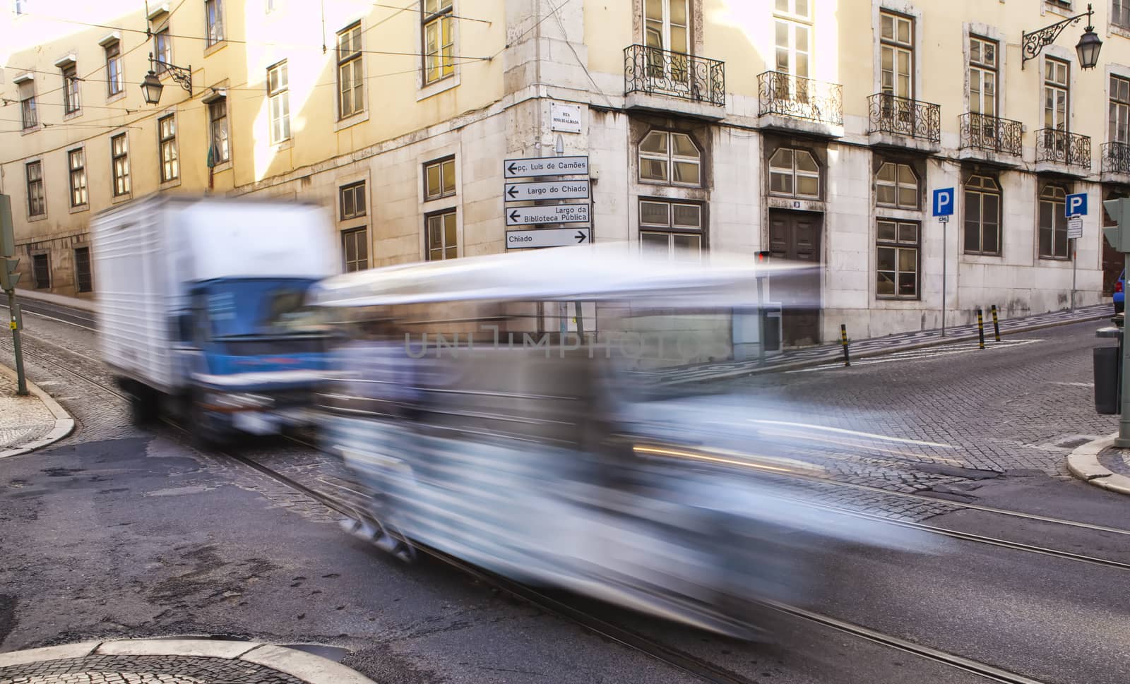 Long exposure shot. Travel and city life