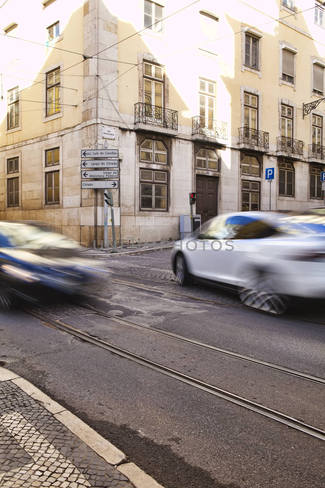 Long exposure shot. Travel and city life