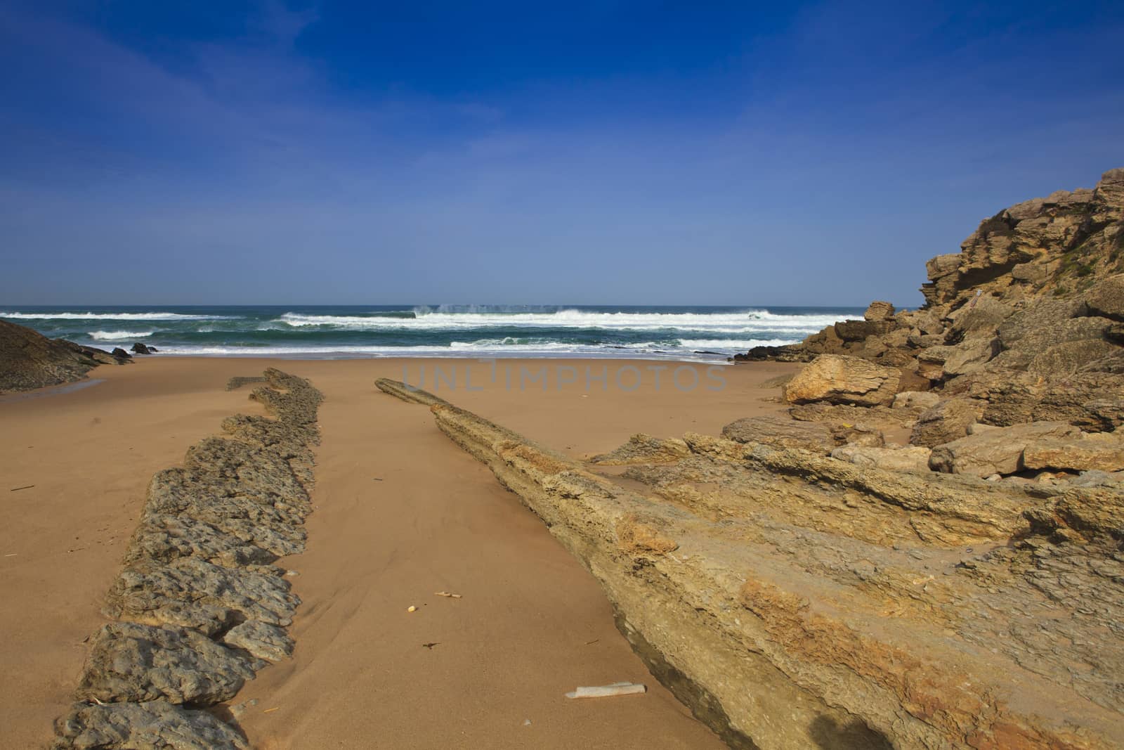 The rocky coast seen in Portugal Sintra