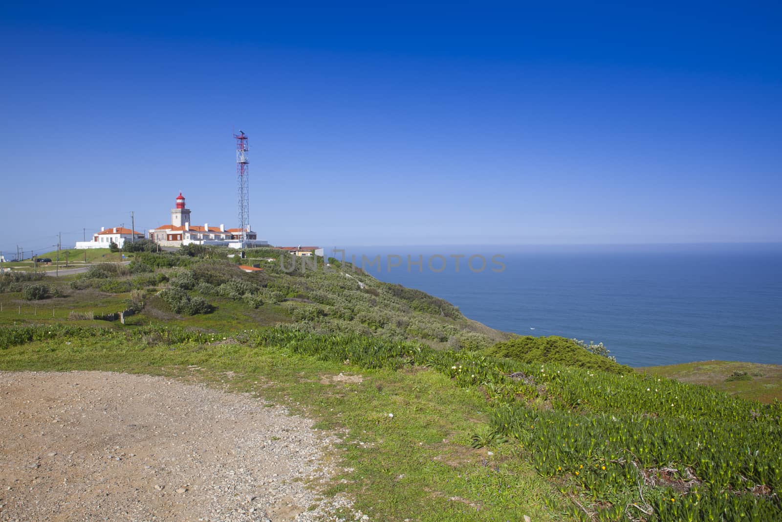 Atlantic ocean coast view .Sintra Portugal