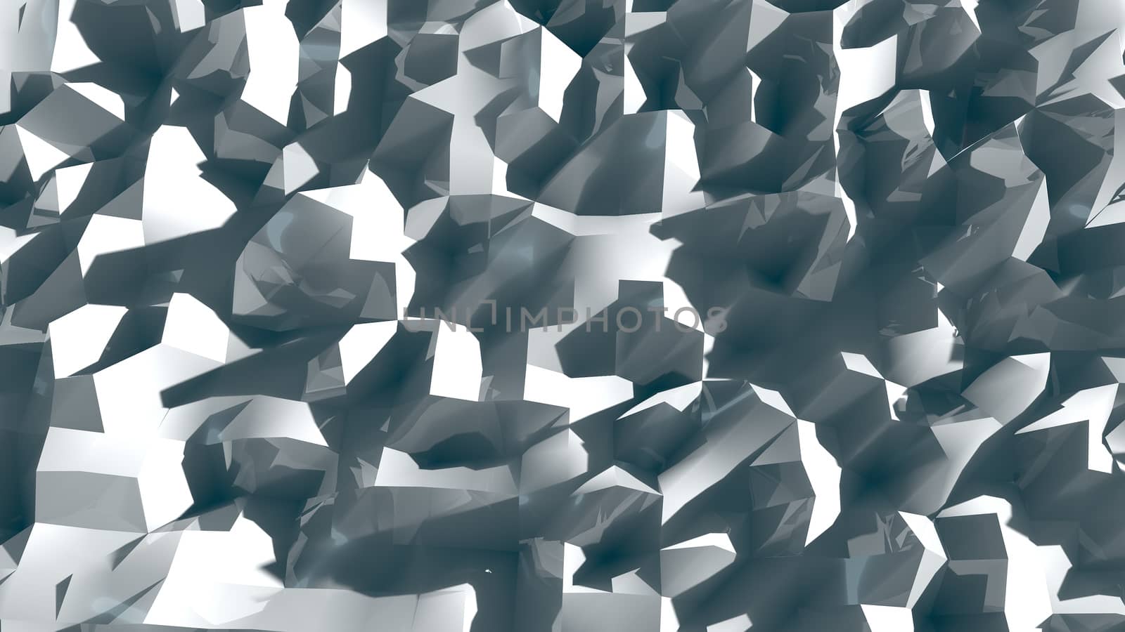 Abstract Geometric Background. Low-poly backdrop. 3d rendering