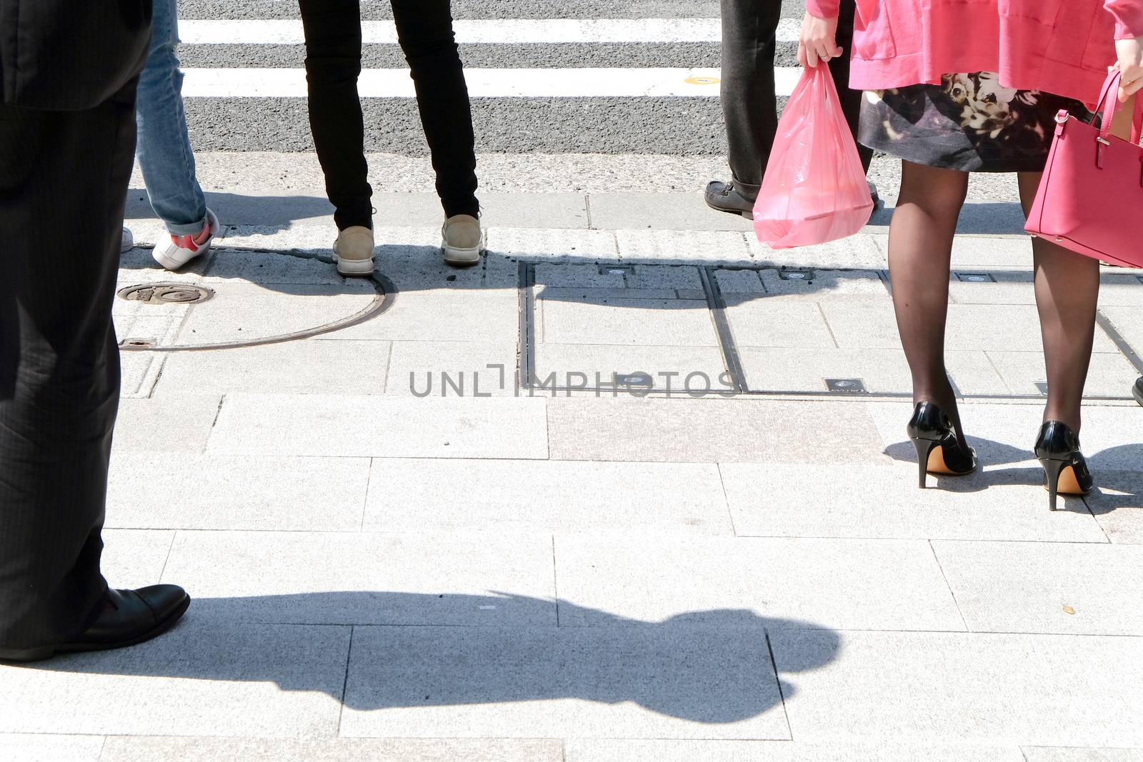 Pedestrians cross at Shibuya Crossing,Tokyo Japan
