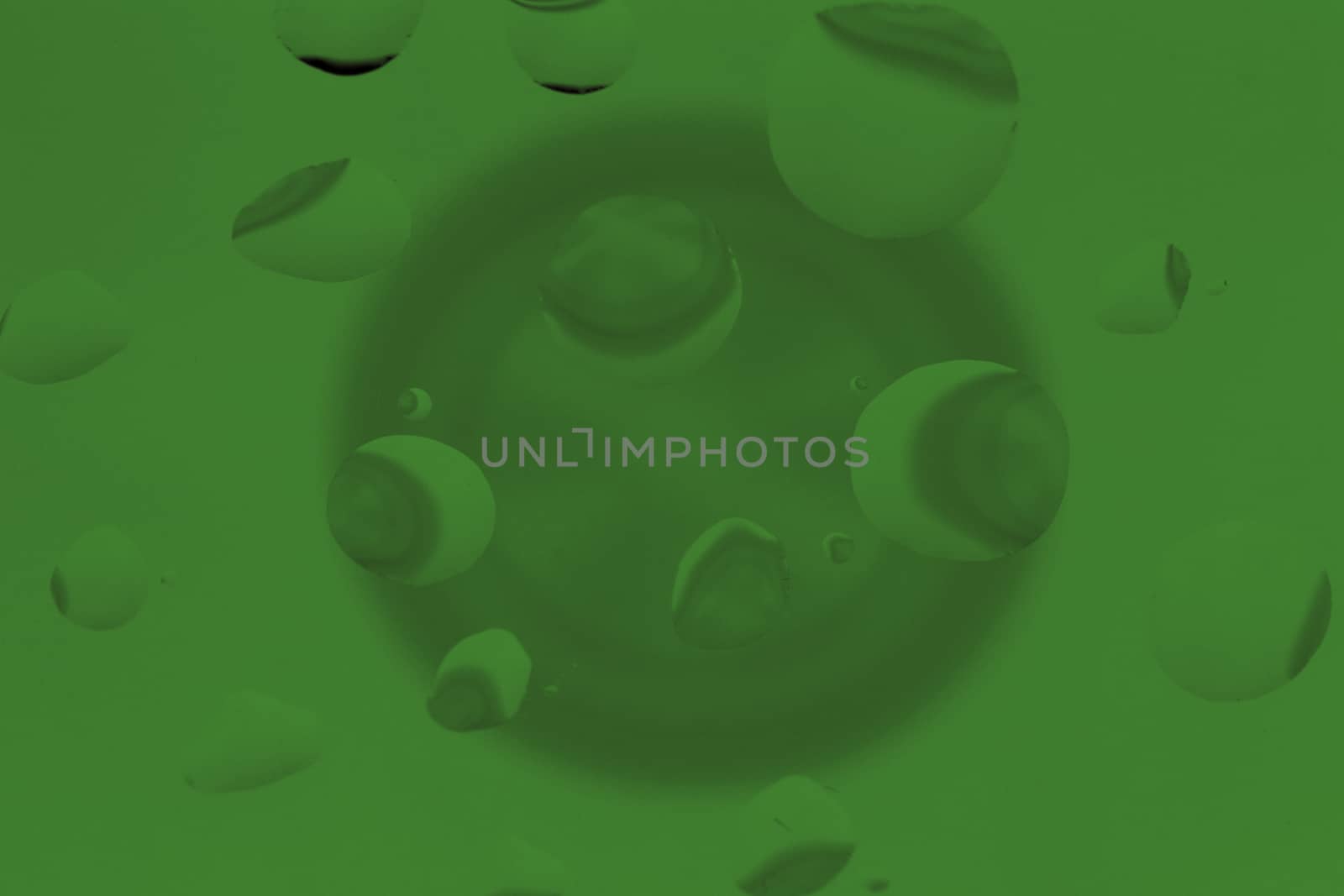 Abstract Background with Oil Drops on Green by gstalker