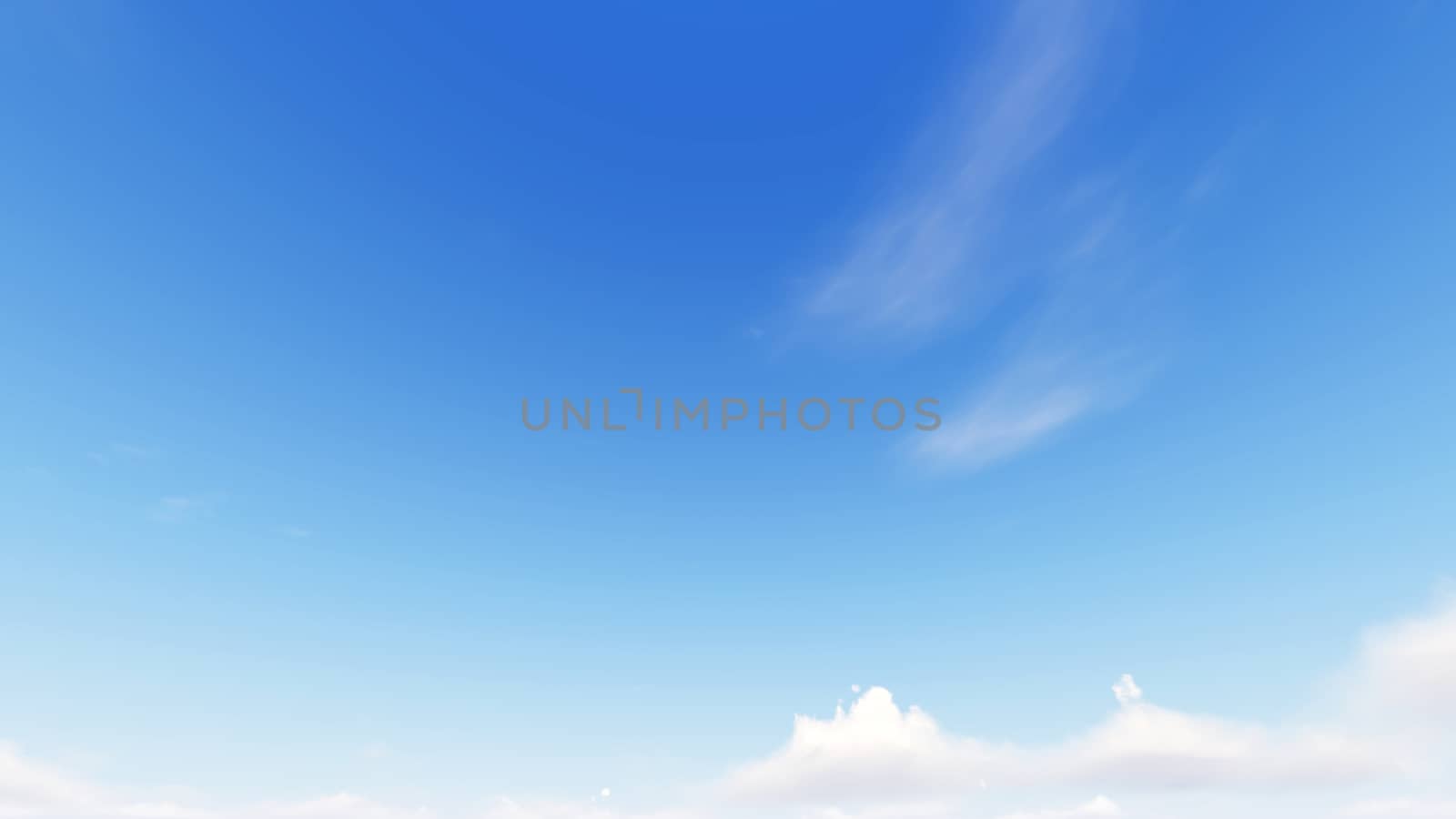 Cloudy blue sky abstract background, blue sky background with tiny clouds, 3d rendering

