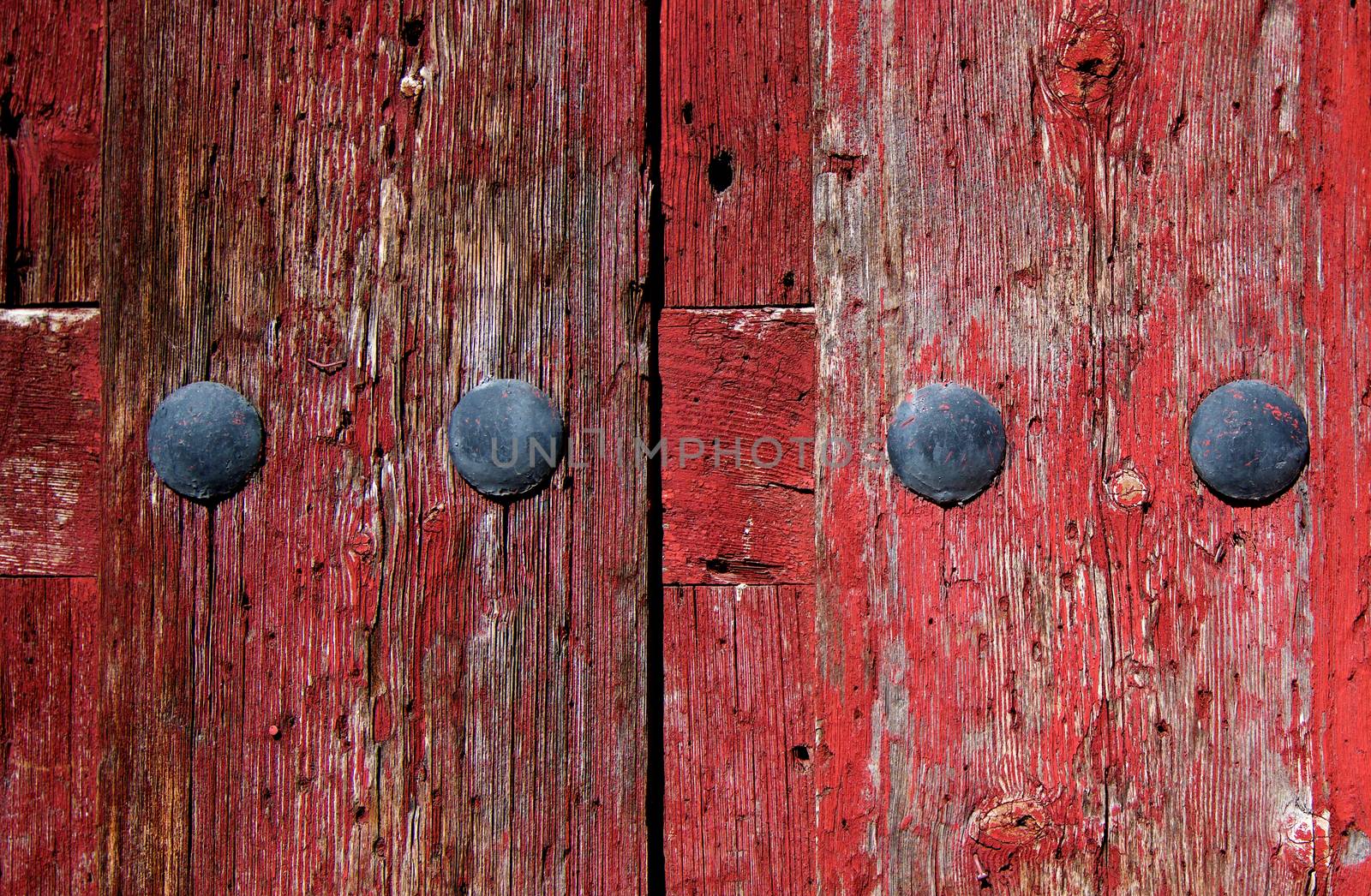 Old Red Wooden Background by zhekos