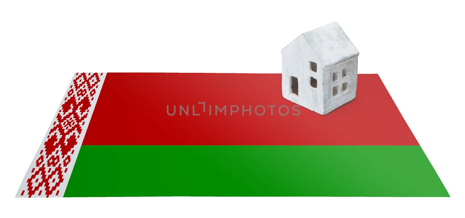 Small house on a flag - Belarus by michaklootwijk