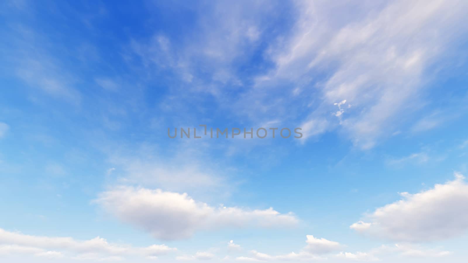 Cloudy blue sky abstract background, blue sky background with tiny clouds, 3d rendering

