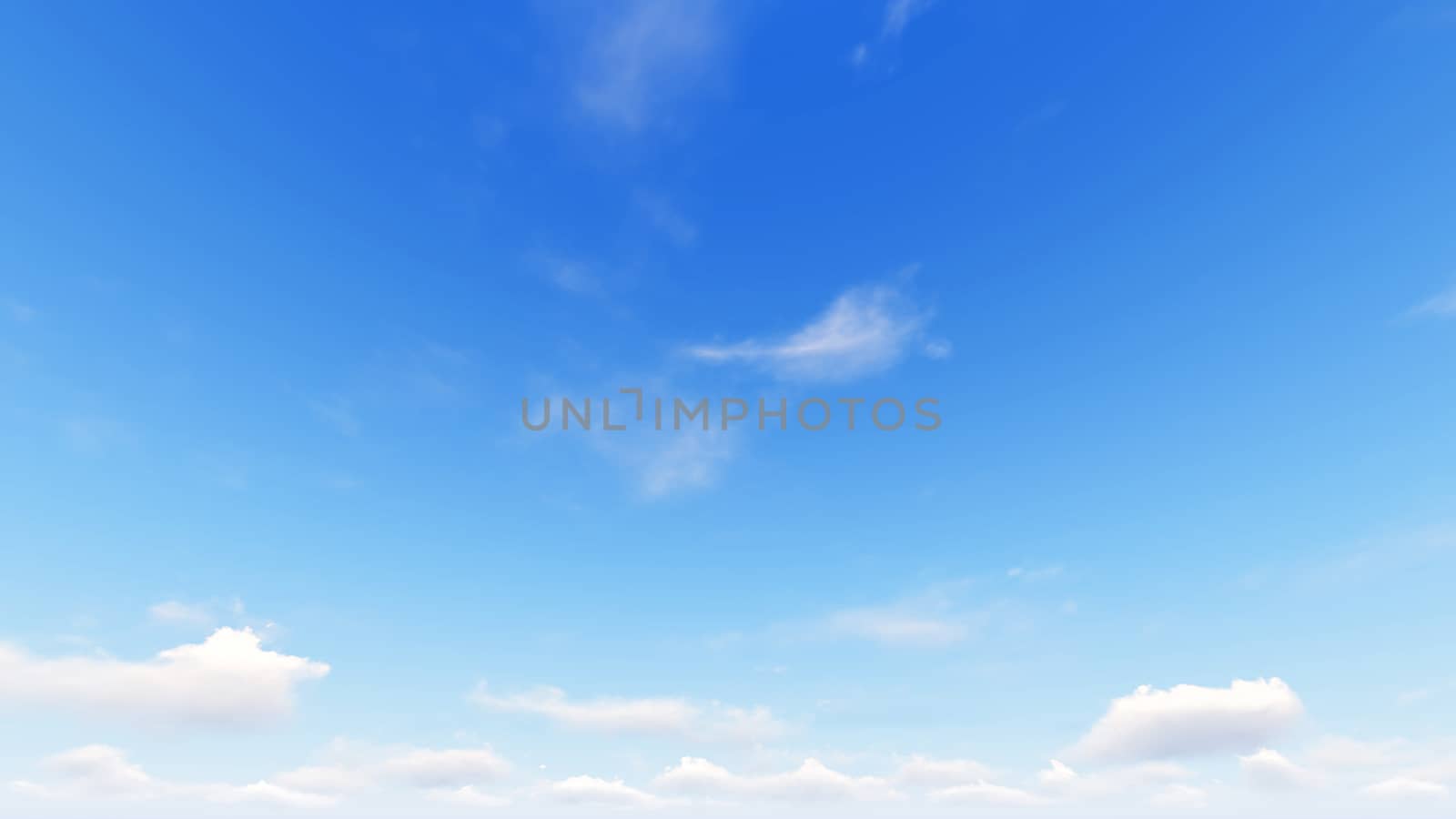 Cloudy blue sky abstract background, blue sky background with tiny clouds, 3d rendering

