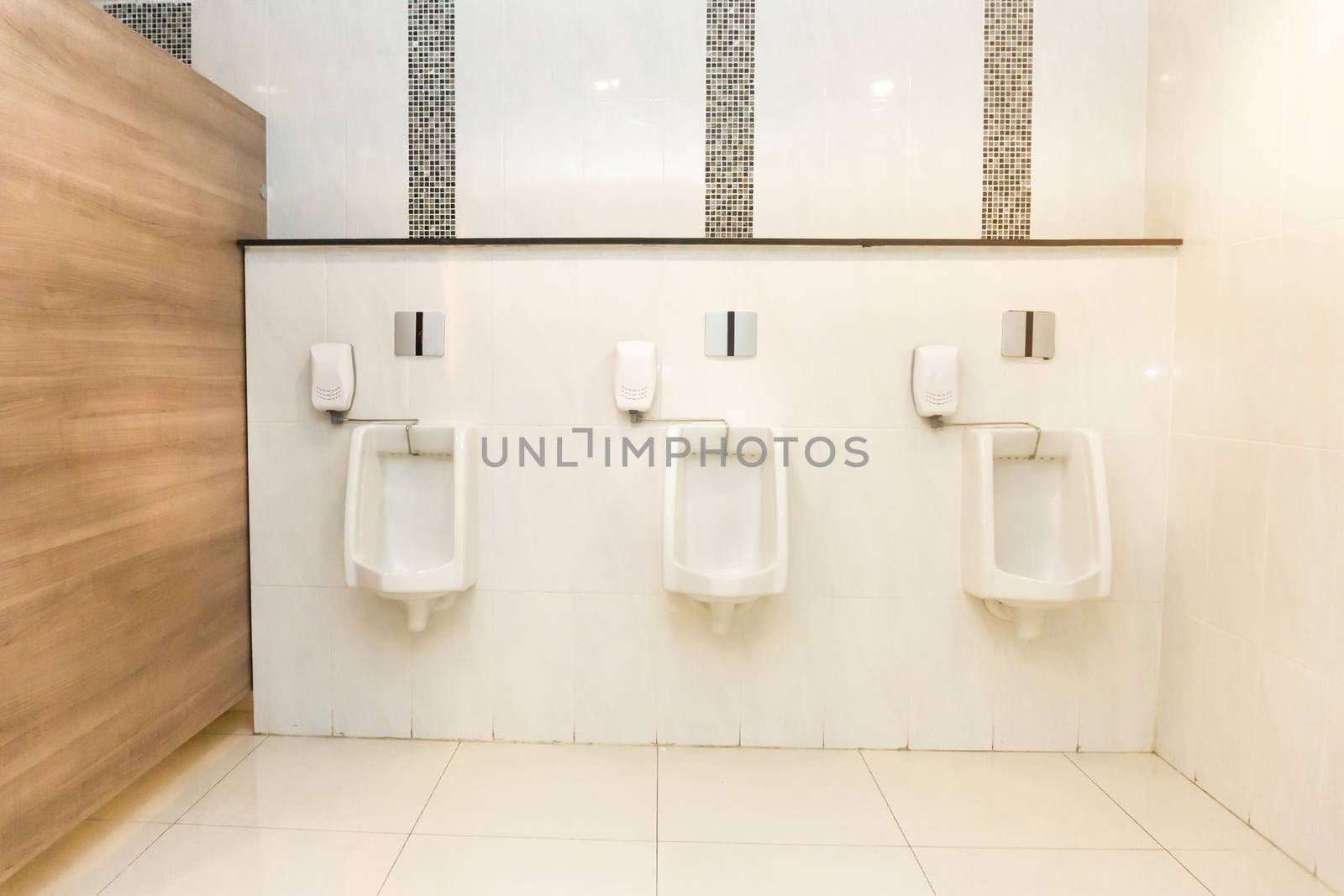 Interior of Modern private toilet or restroom .