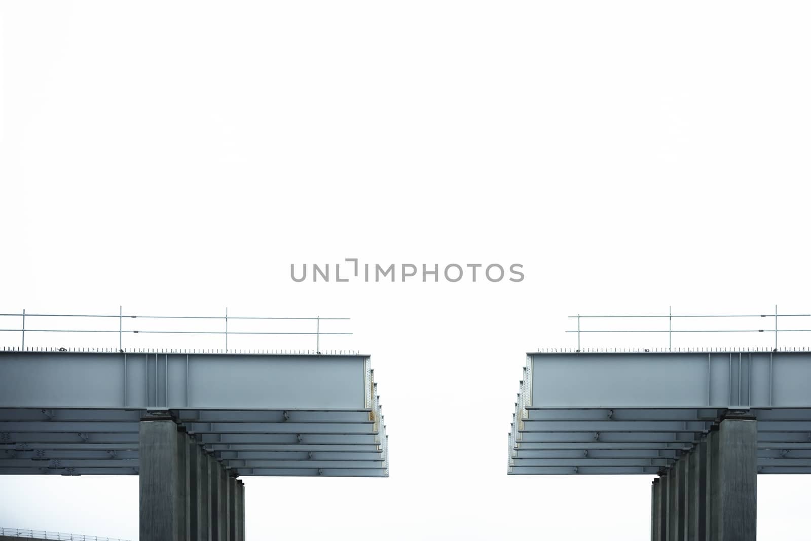 An unfinished bridge under construction