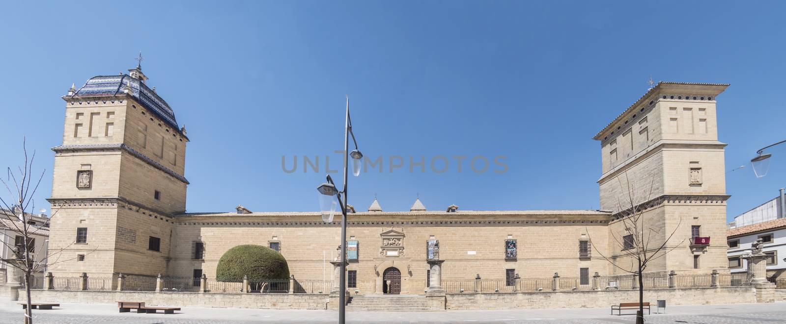 Main facade of the Hospital de Santiago, Ubeda, Jaen, Spain