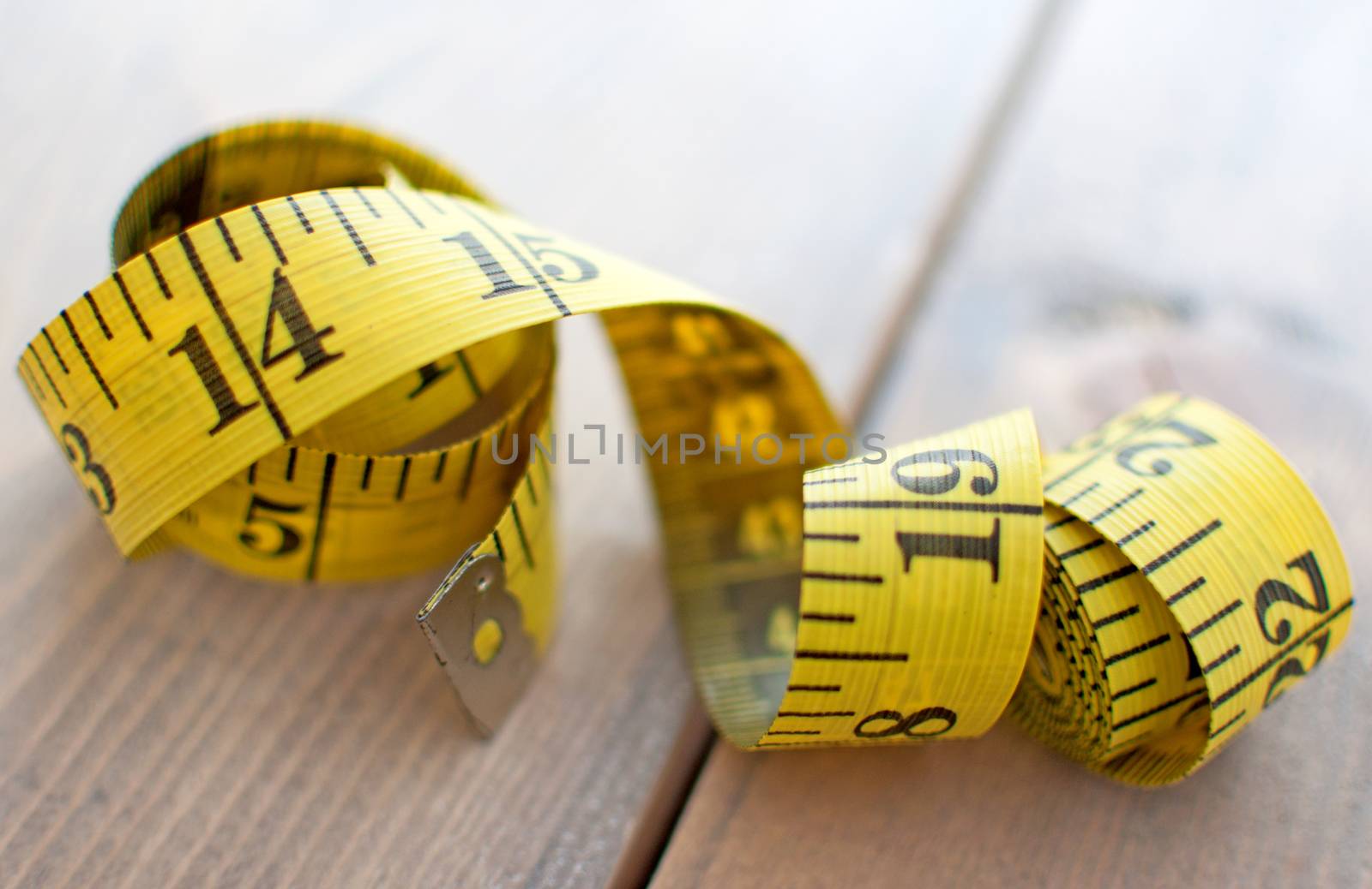 Close up of a measuring tape